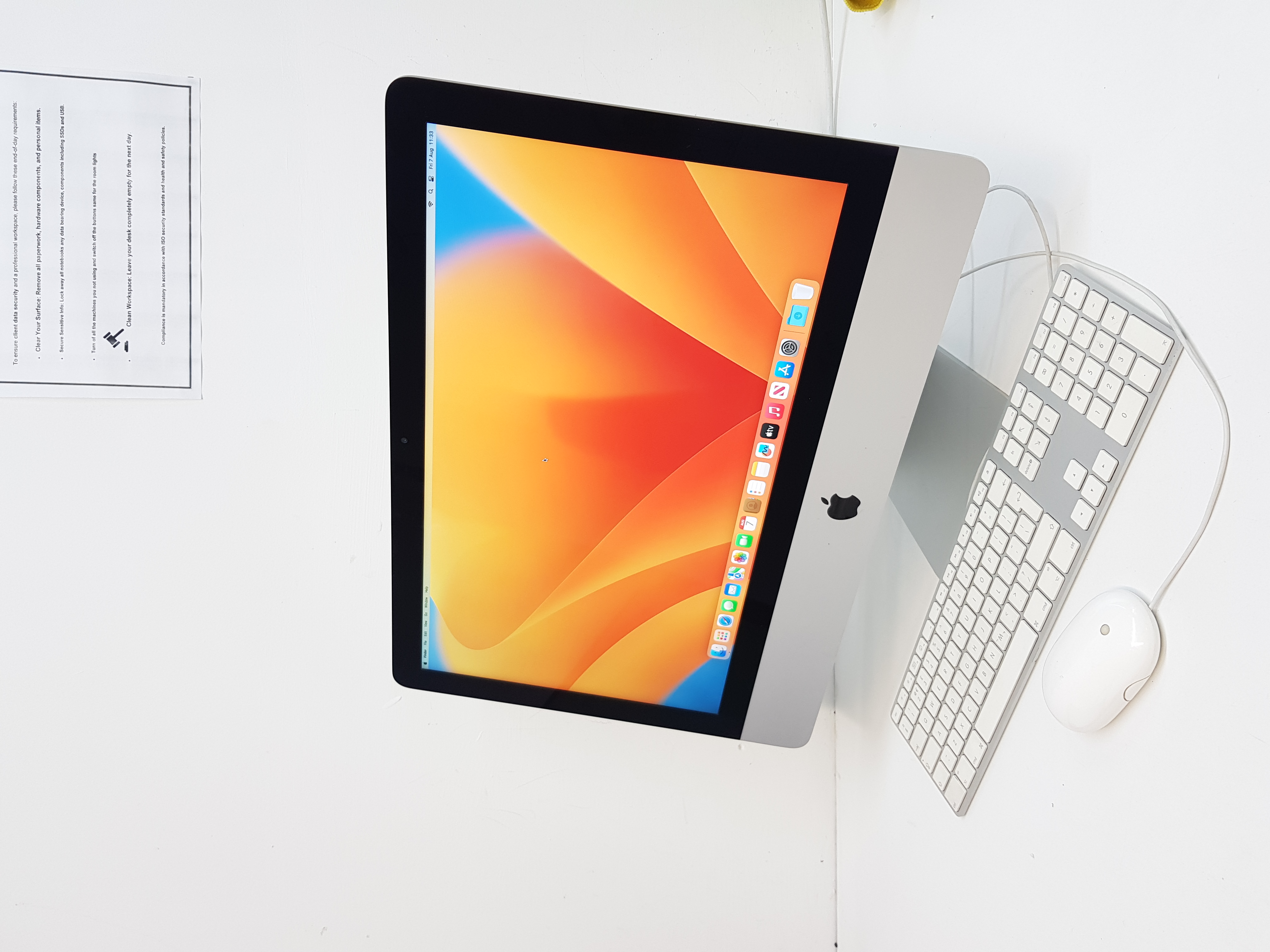 Apple iMac, intel core i5 processor, 8GB RAM, 240GB Storage, Mac OS Ventura — additional photo