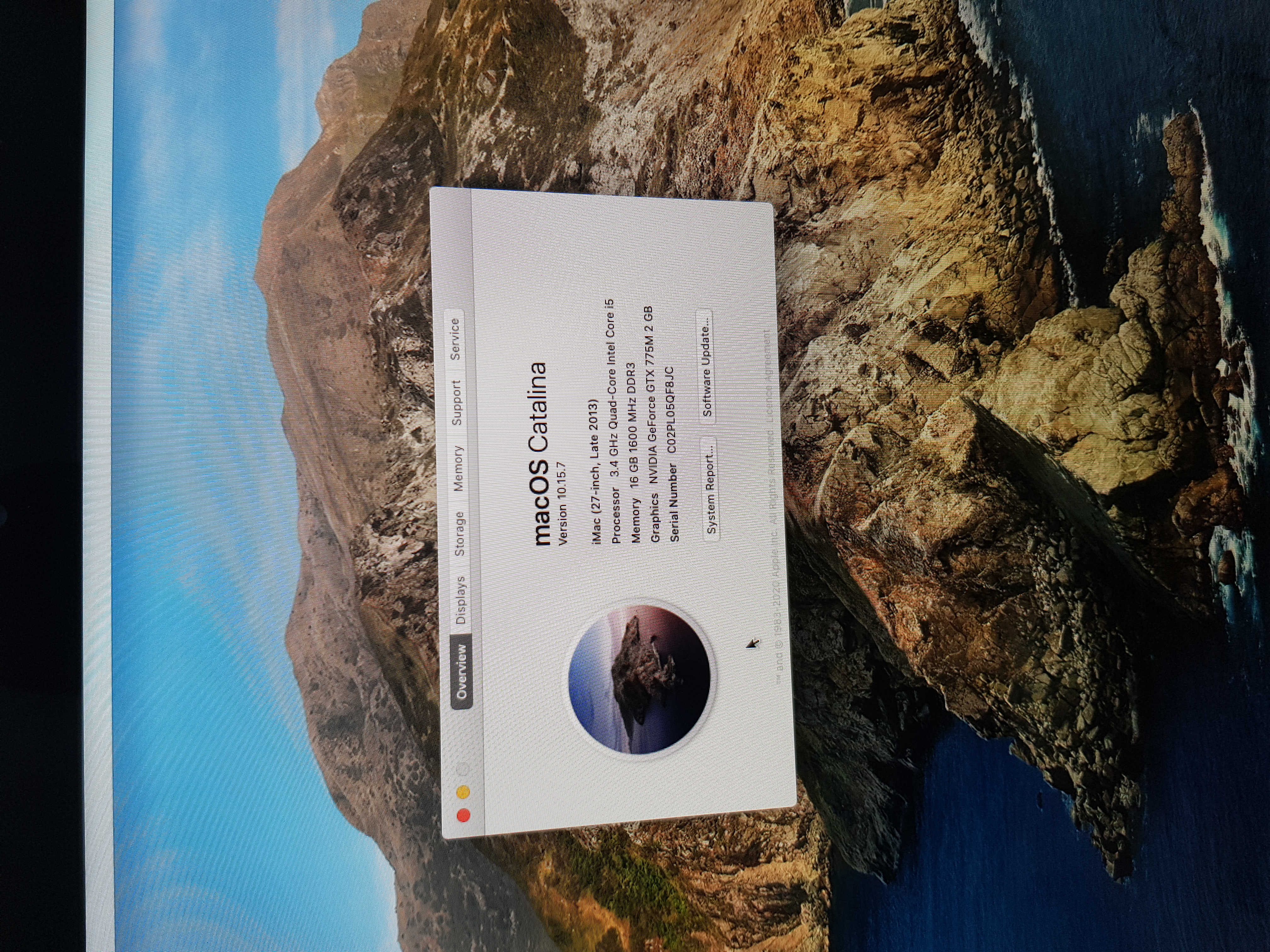 Apple iMac, intel core i5, 16GB RAM, 240GB Storage, 27 inches Display, 2GB GPU
