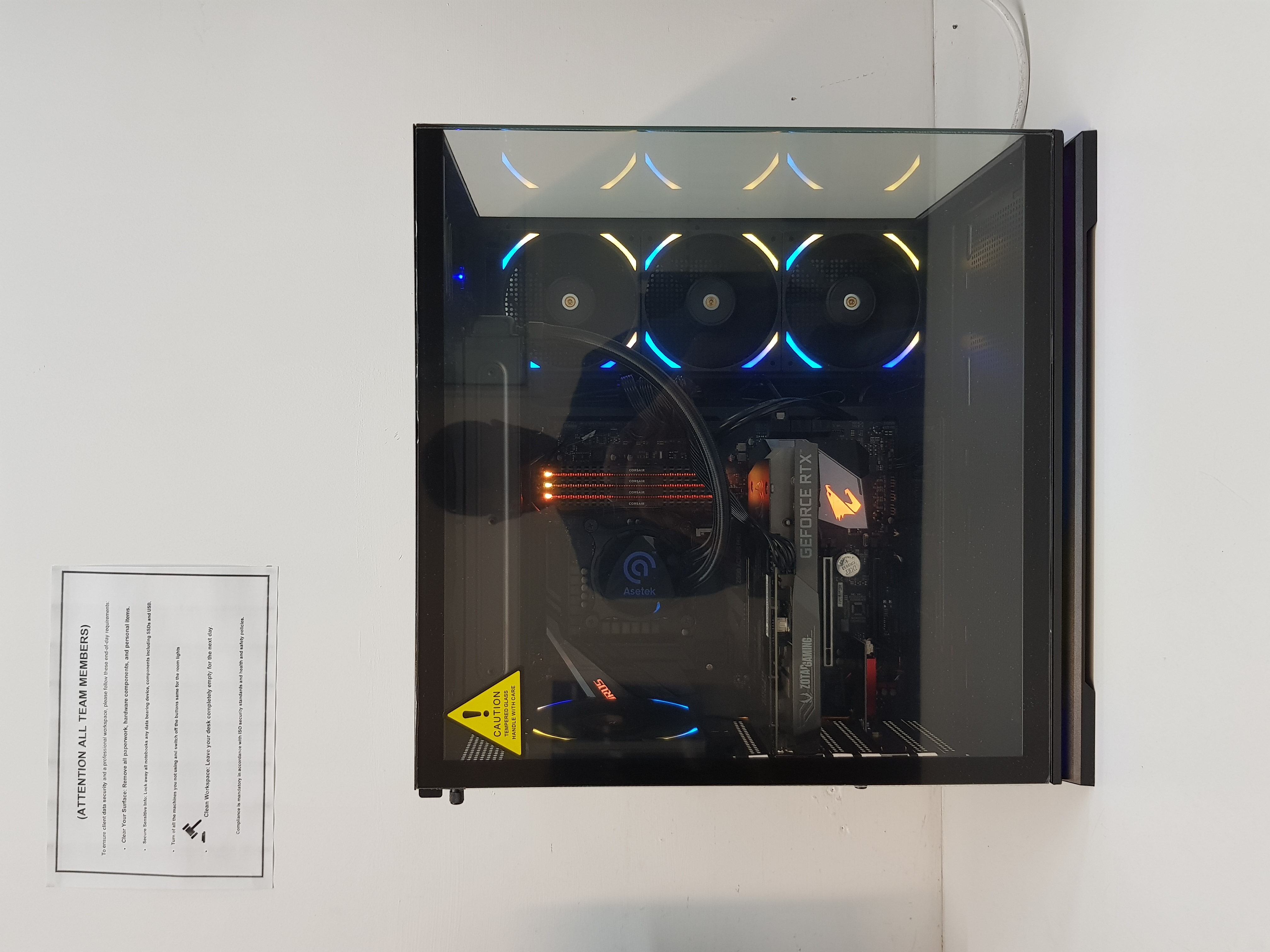 Ultra Fast Gaming PC Computer, intel core i9 processor, 64GB RAM, 1TB SSD+4TB HDD, 12GB Graphics — additional photo
