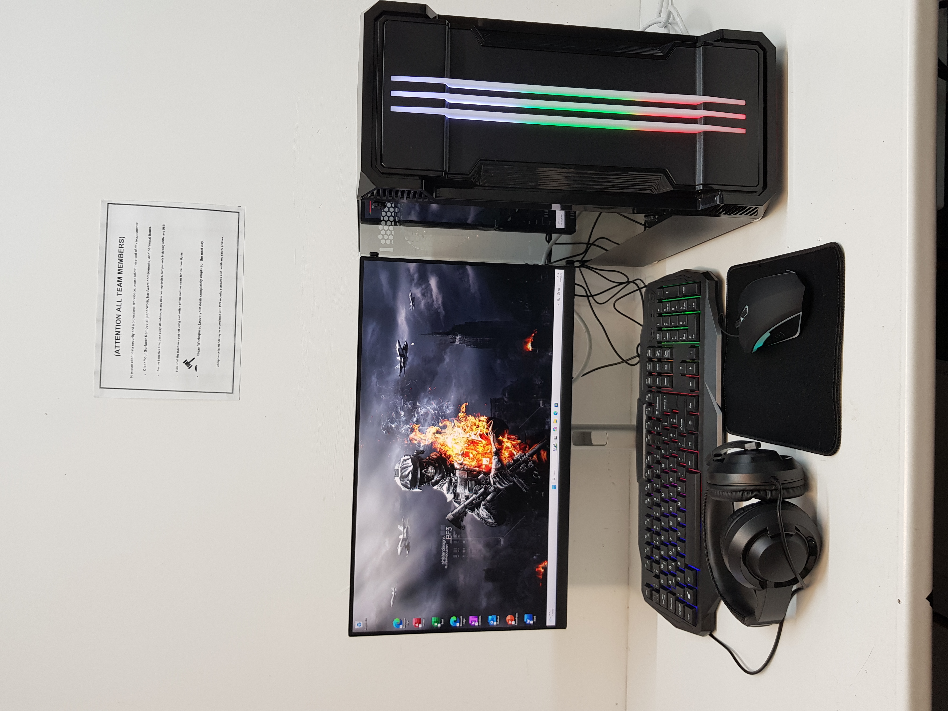 Fast Gaming PC Computer, intel core i7, 32GB RAM, 256GB SSD+1TB HDD, 6GB Graphics — additional photo