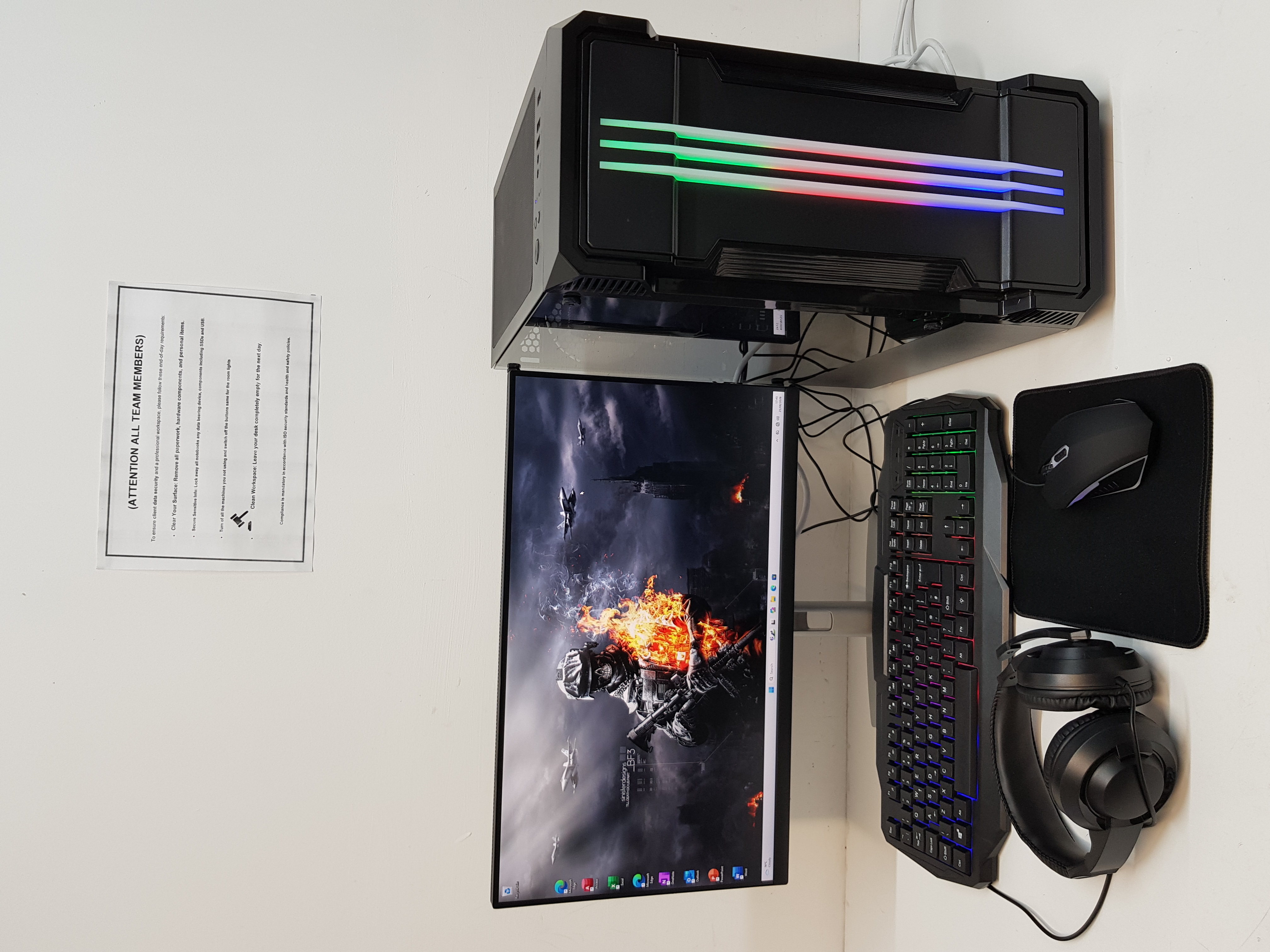 Fast Gaming PC Computer, intel core i7, 32GB RAM, 256GB SSD+1TB HDD, 6GB Graphics — additional photo