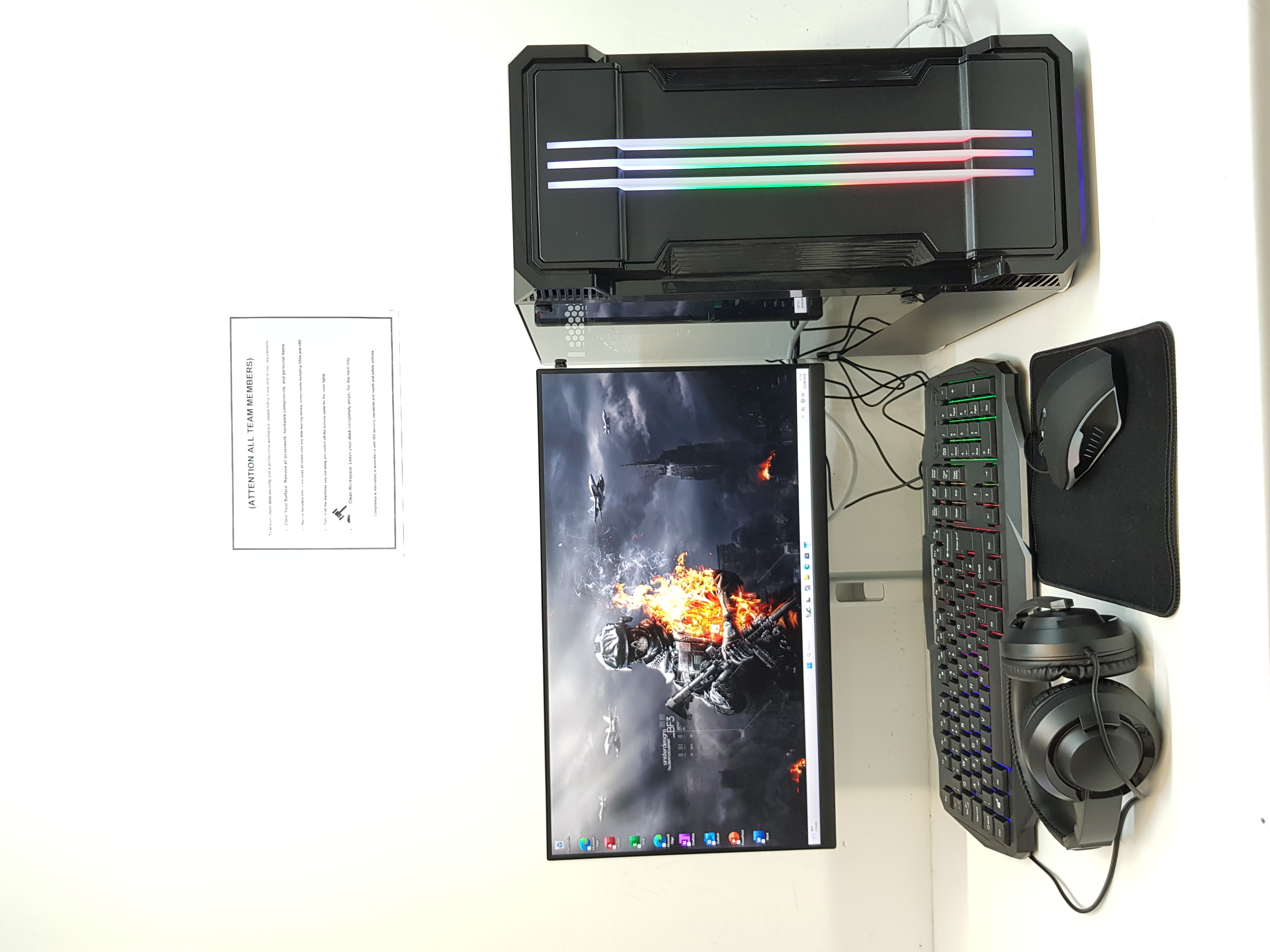 Fast Gaming PC Computer, intel core i7, 32GB RAM, 256GB SSD+1TB HDD, 6GB Graphics — additional photo