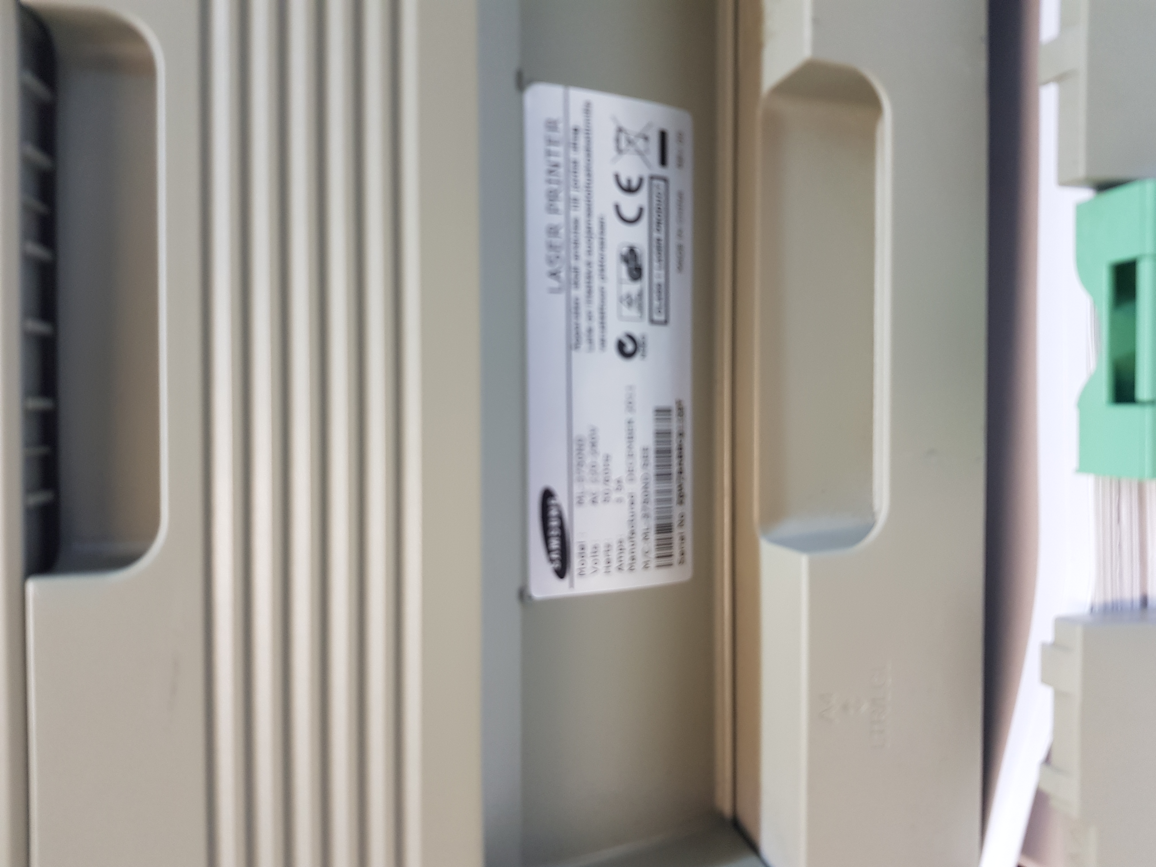 Samsung LaserJet Printer, fully working fine, 30% cartridge, 10925 pages Prints ramming — additional photo