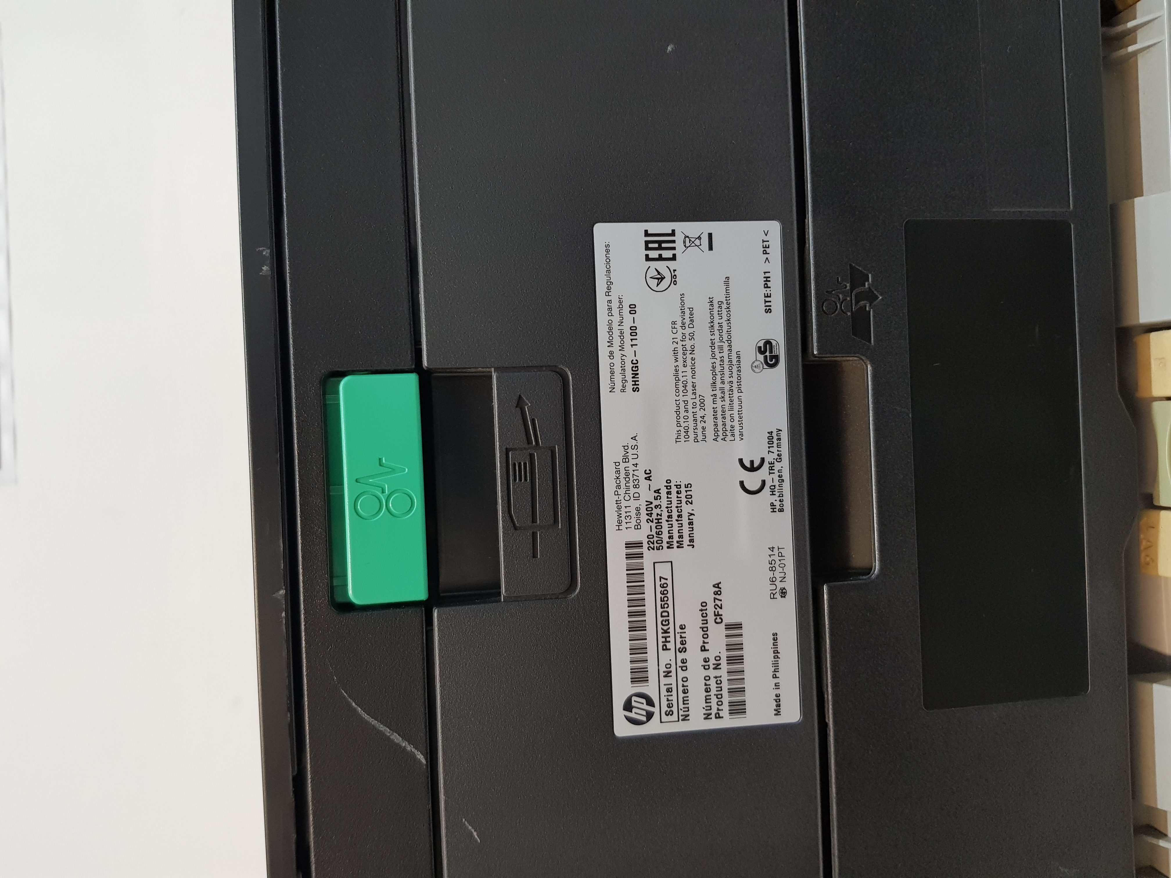 HP Good condition Printer, 100% cartridge ink, LaserJet Pro 400 m401dn — additional photo