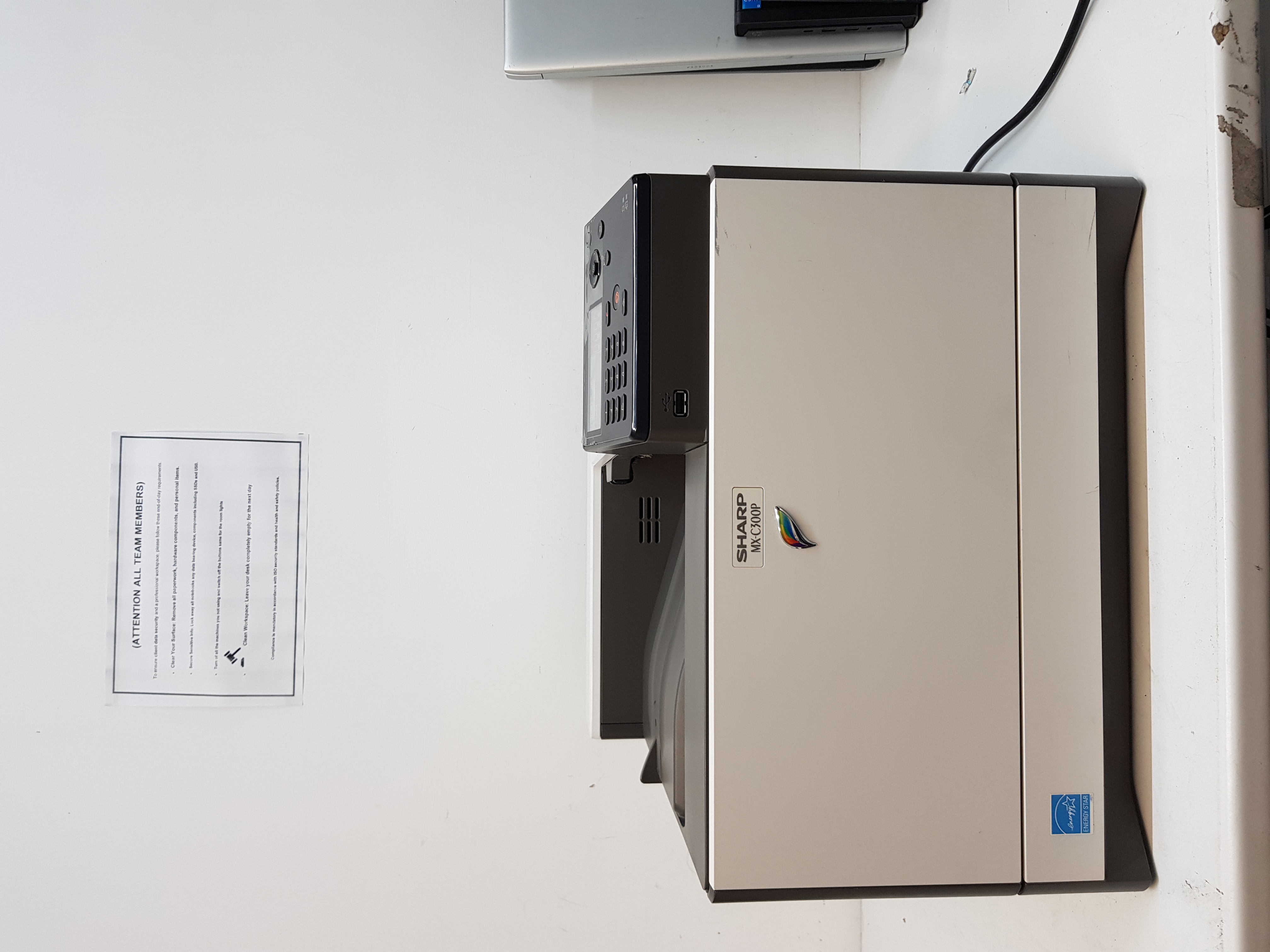 Sharp MX-C300P colour Laser Printer, Good condition, working fine, wireless — additional photo